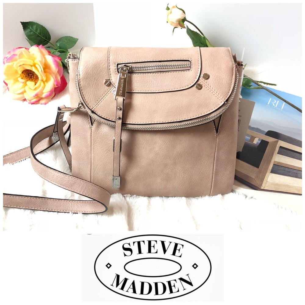 Steve Madden Crossbody Bag in Light Pink/Cream